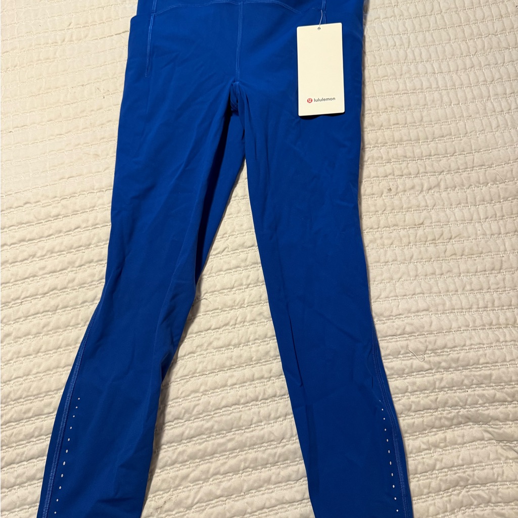 Lululemon Athletica Blue Swift Speed Hr Tight 25" Nwt, Size 6